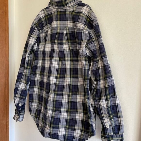 RALPH LAUREN Boys Blue Plaid Tartan Button Down Shirt Long Sleeve 6 - Picture 9 of 14